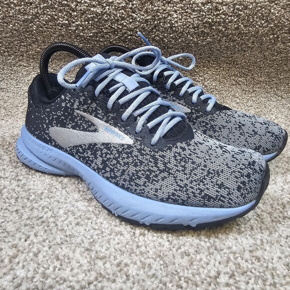 Brooks Launch 6 Size 7.5 Light Blue Running Shoes. Used But In Good Shape - Picture 2 of 14